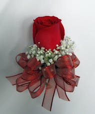 Red Rose Pin On Corsage