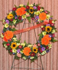 Vibrant Remembrance Wreath