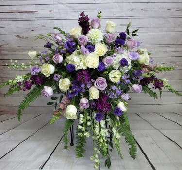 Lavender Tribute Casket Spray | Salisbury, Ocean Pines, Berlin (MD ...