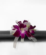 Purple Dendro Orchid Wrist Corsage